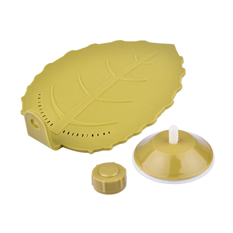 WEAVERBIRD Turtle Terrace Basking Platform Small or Amphibian Turtle Frog Crab and Tank Decoration, Leaf Shape Design - Image 3